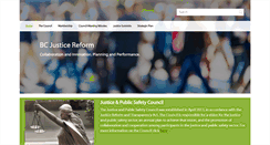 Desktop Screenshot of justicebc.ca